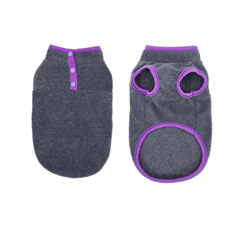 Fleece Dog Clothes Vest - MyPetsBoo