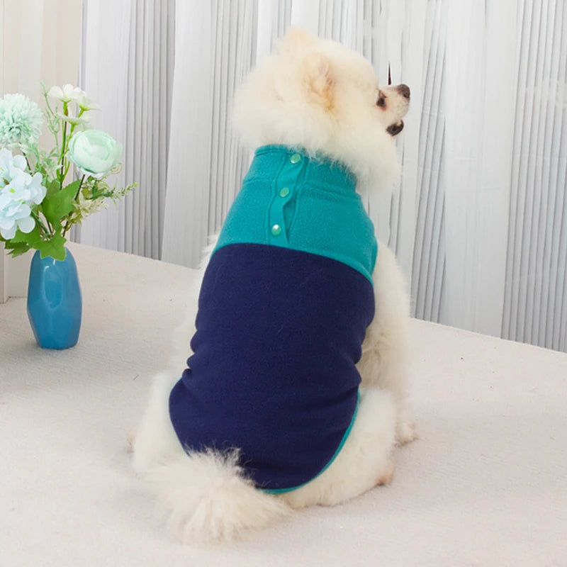 Fleece Dog Clothes Vest - MyPetsBoo