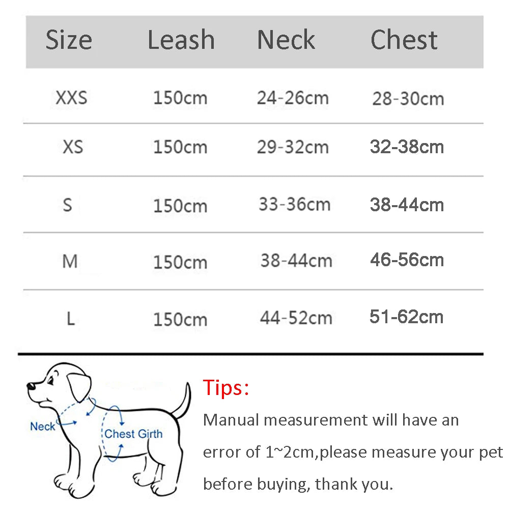 Adjustable Dog Harness Leash Set - MyPetsBoo