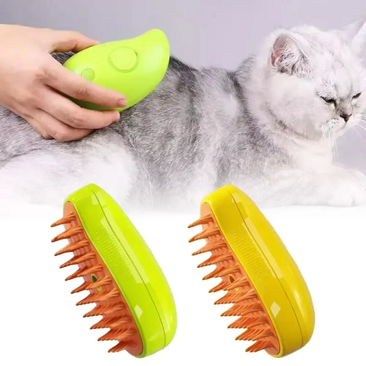 Cat/Dog Steam Brush - Hair Brush - MyPetsBoo